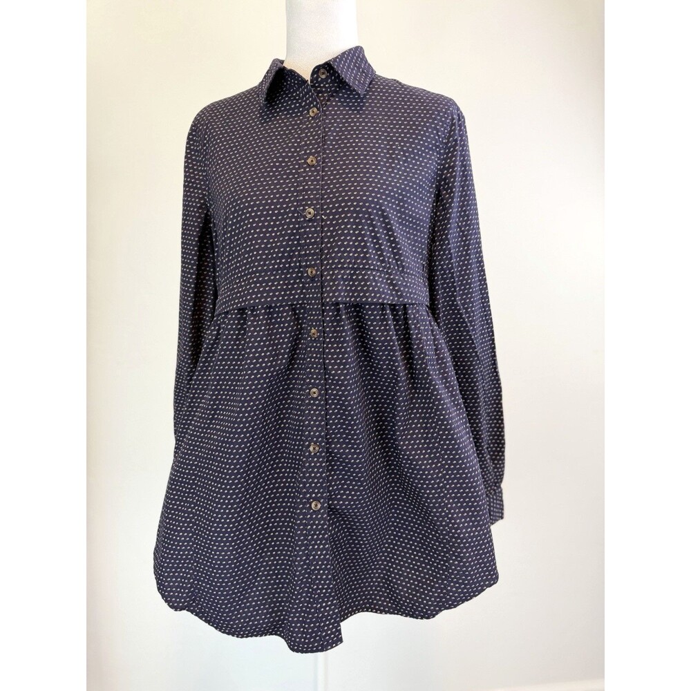 Maeve Anthropologie Alex Bee Print Shirtdress Small